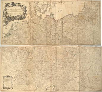 1759 Delarochette Map of the German Empire and most of: Title/Content of Map: 1759 Delarochette Map of the German Empire and most of Central Europe -- Map of the Empire of Germany, Including All the States Comprehended under that Name: with the Kingdom of