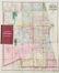 1872 Blanchard's Chicago Map One Year After the Fire --