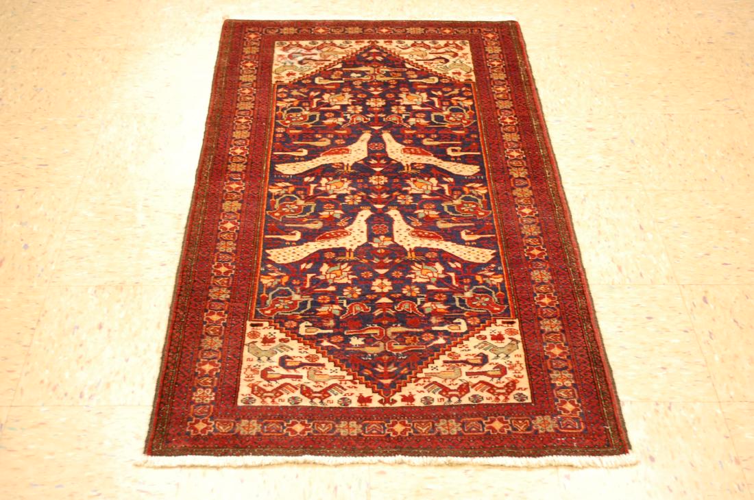 C 1930s ANTIQUE PERSIAN BALOUCH RUG 2.8x5 (1 of 8)