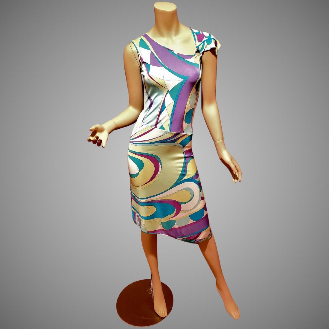 Vtg Emilio Pucci signed Asymmetrical abstract purple (1 of 7)