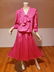 Vtg Diane von Furstenberg cerise wiggle dress kitten - 2