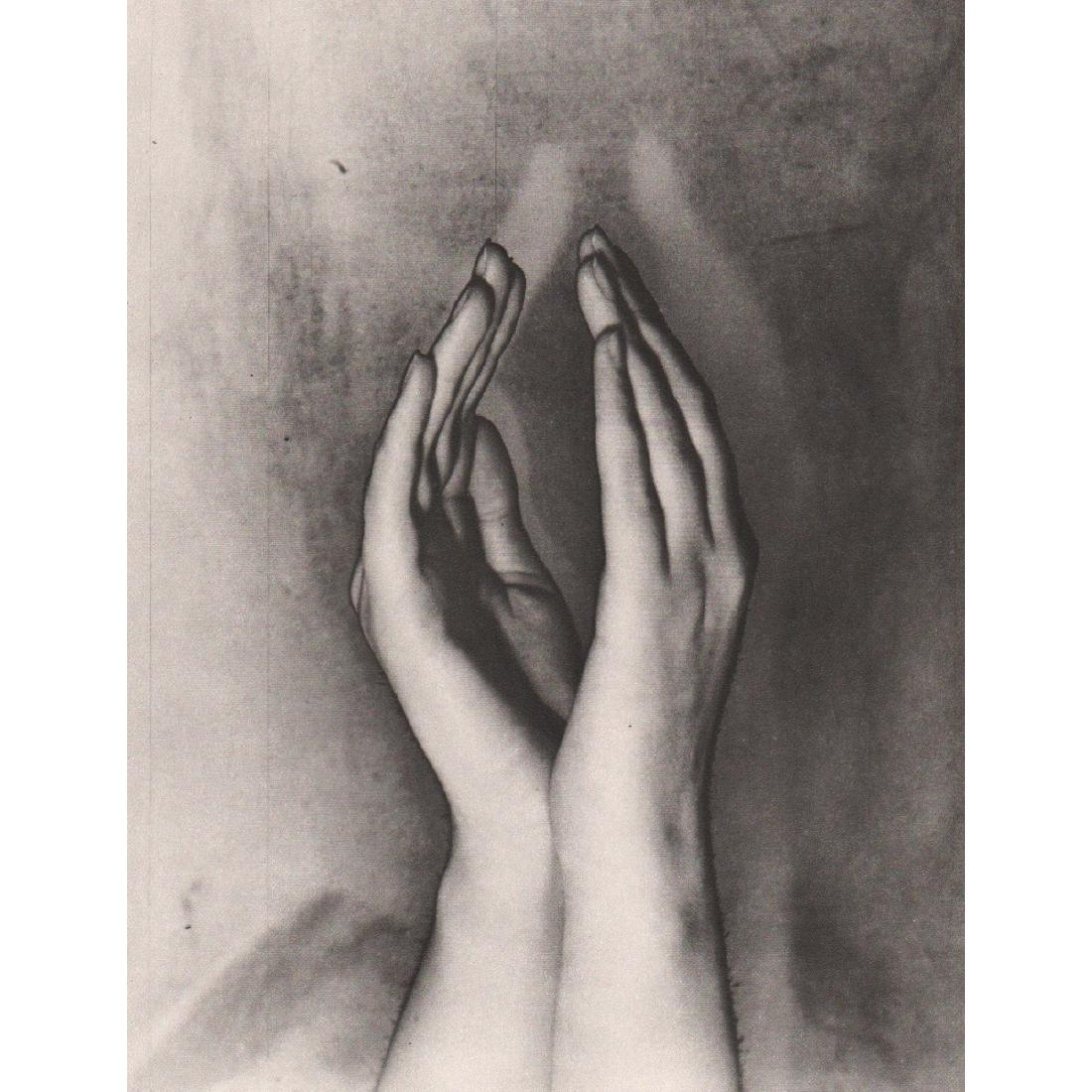 ERWIN BLUMENFELD - Solarized Hands, Amsterdam 1929: Artist: ERWIN BLUMENFELD Print Title: Solarized Hands, Amsterdam 1929 Medium: Sheet-fed Gravure Printing Date: 1980's Printed in Italy Image Size: 8.75 x 11 inches Erwin Blumenfeld was a German photog