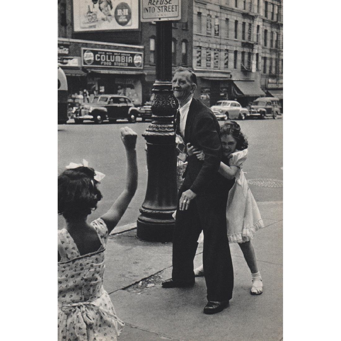 HELEN LEVITT - Spanish Harlem, 1940's: Artist: HELEN LEVITT Print Title: Spanish Harlem, 1940's Medium: Sheet-fed Gravure Printing Date: 1960's Printed in Switzerland Image Size approx: 4.75 x 7.5 inches Helen Levitt (1913-2009) was an Ame