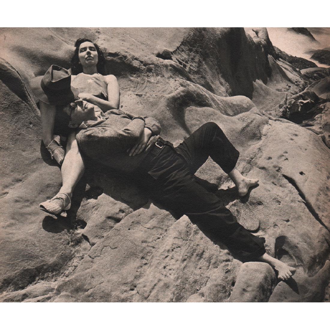 EDWARD WESTON - Zohmah and Jean Charlot, Point Lobos,: Artist: EDWARD WESTON Print Title: Zohmah and Jean Charlot, Point Lobos, 1939 Louis Henri Jean Charlot (1898-1979) was a French and naturalized American painter and illustrator, active mainly in Mexic