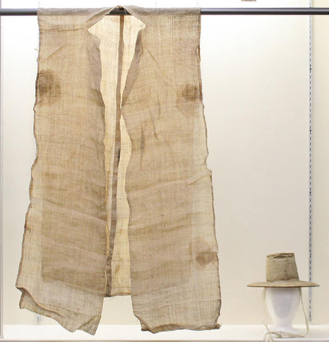 Rare Sangbok Set, Hemp Mourning Robe and Mourning Hat (1 of 6)