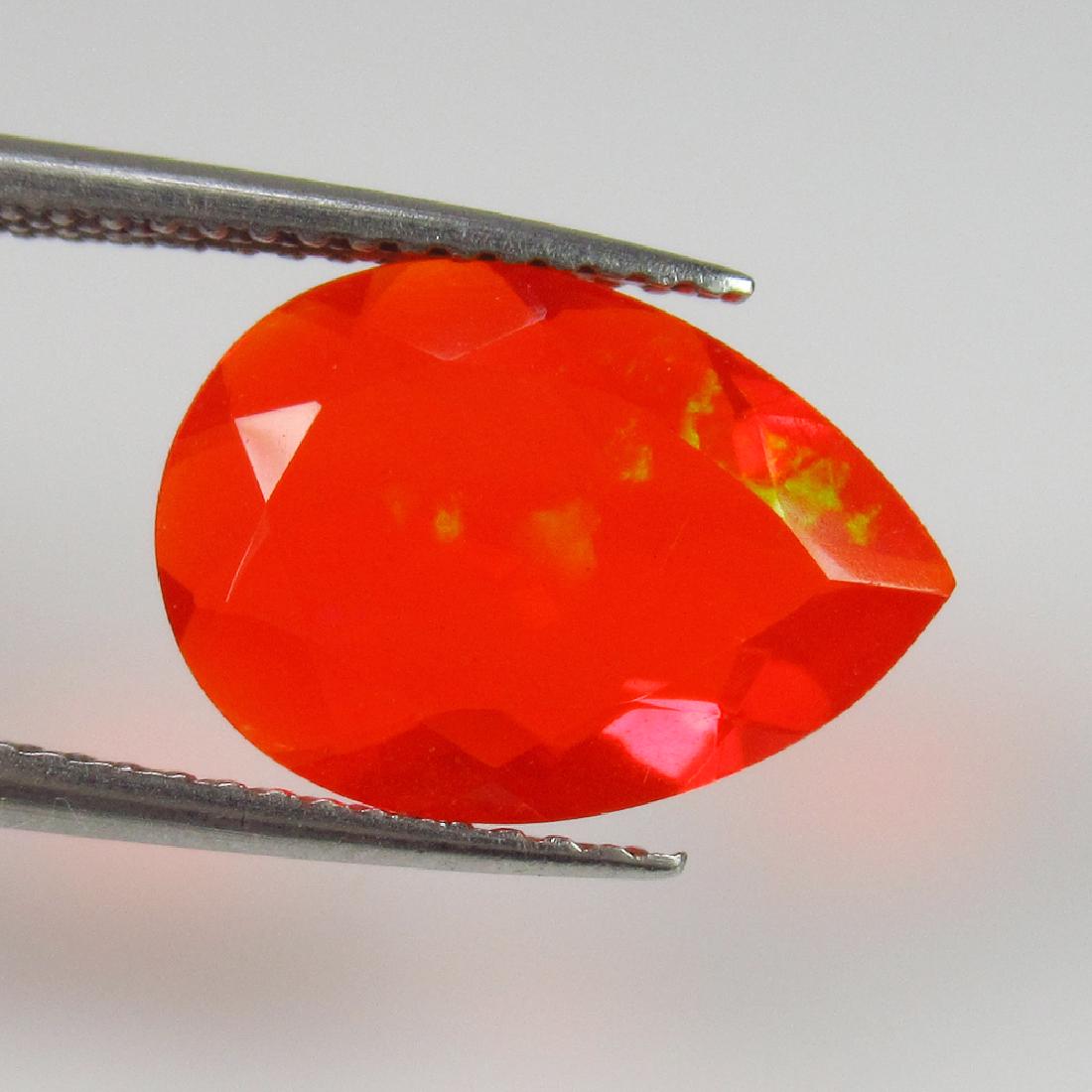 2.40 Ct Genuine Orange Fire Opal 13.5X9.5 mm Pear Cut (1 of 2)