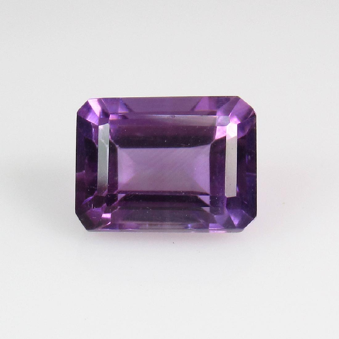 IGI Certified 1.73 Ct Genuine Purple Amethyst Emerald (1 of 3)
