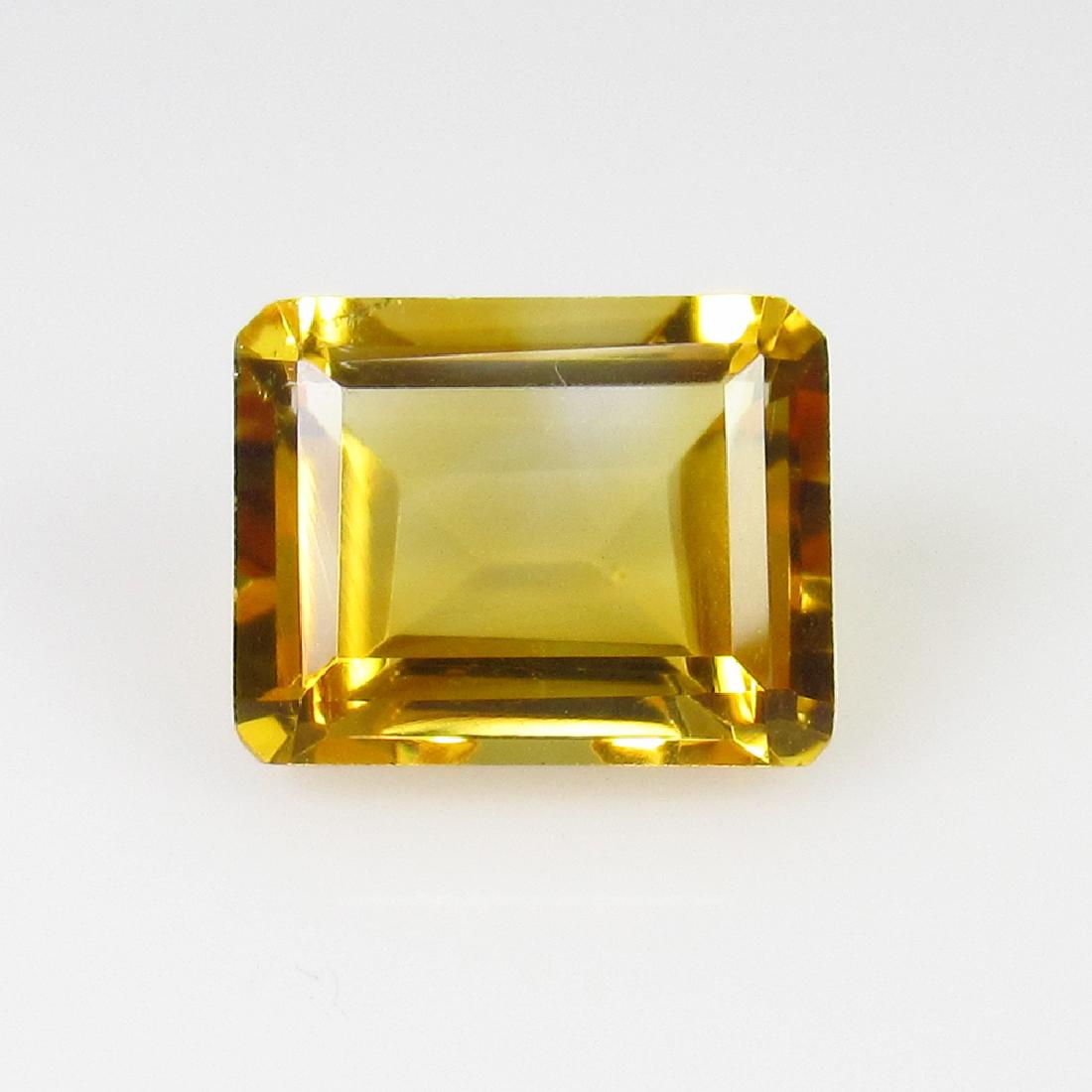 2.33 Ct Genuine Yellow Citrine Emerald Cut (1 of 2)