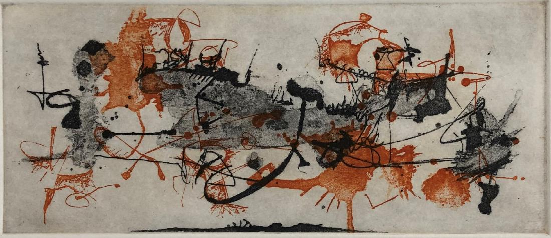 Manuel Felguerez, Untitled: Artist: Manuel Felguerez Title: Untitled Date: 2004 Medium: Etching Image Size: 10.5 x 25 (4.25 x 9.75 in.) Overall Size: 17 x 32.5 cm. (6.5 x 12.75 in.) Publisher: - Series: Artist Proof Additional I