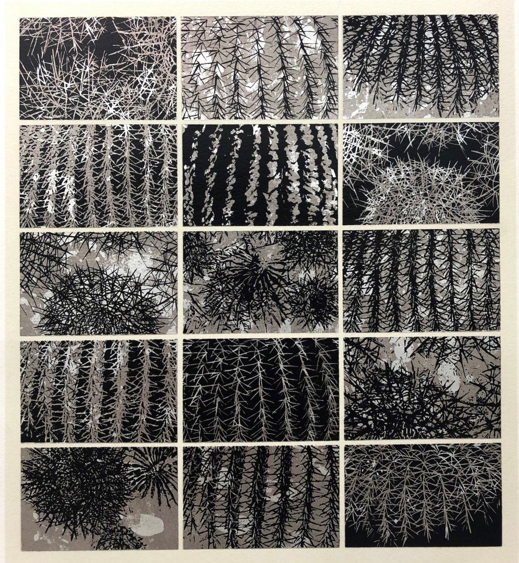 Jan Hendrix, Scai: Artist: Jan Hendrix Title: Scai Date: c2001 Medium: Serigraph with silver ink Image Size: 34.5 x 31 cm. (13.5 x 12.25 in.) Overall Size: 56 x 43 cm. (22 x 17 in.) Publisher: - Series: 2/10 PT Addition