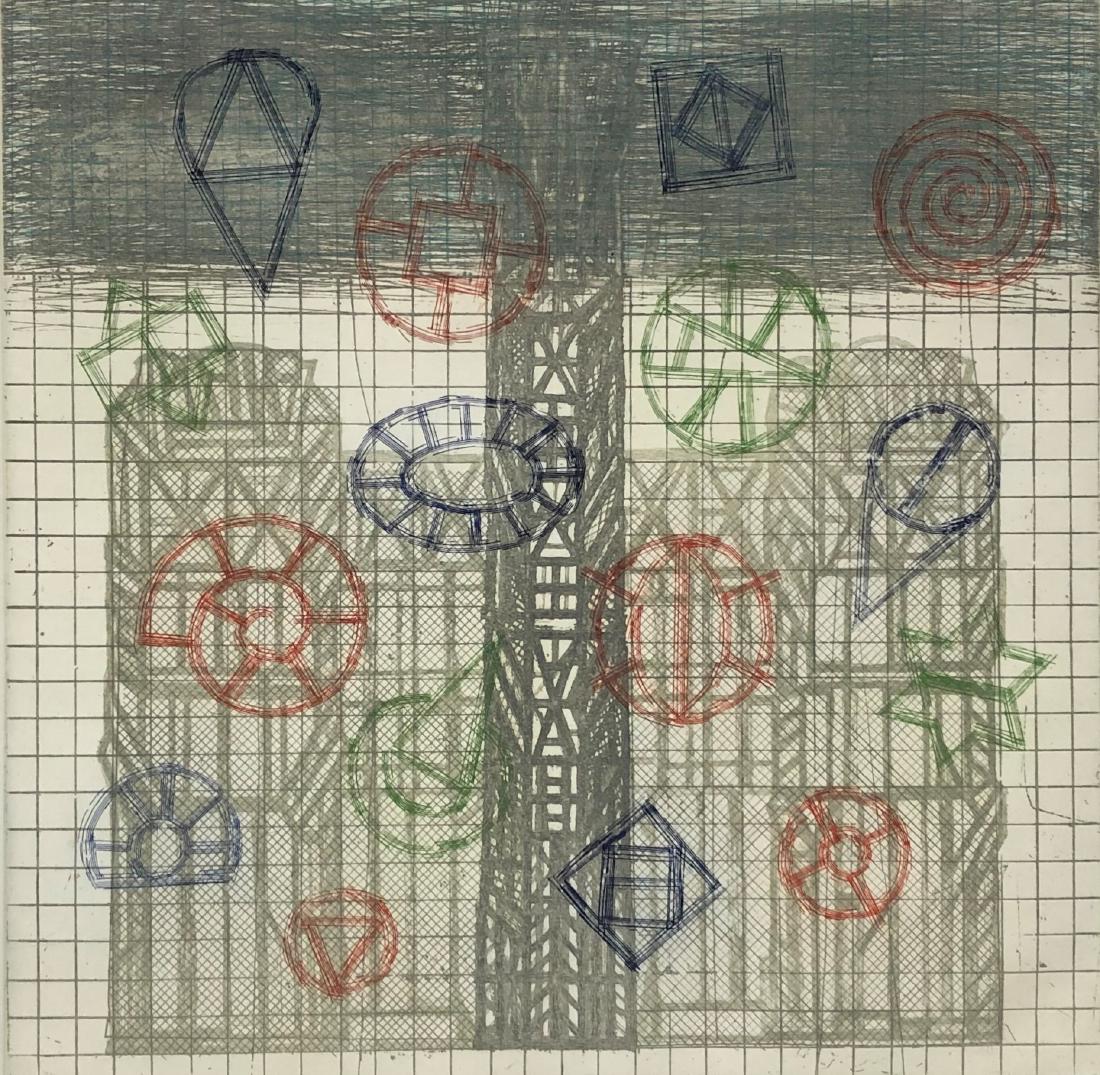 Vicente Rojo, Untitled: Artist: Vicente Rojo Title: Untitled Date: 2000 Medium: Etching Image Size: 29.5 x 29.5 cm. (11.75 x 11.75 in.) Overall Size: 40 x 40 cm. (15.75 x 15.75 in.) Publisher: - Series: PT Additional Info: A