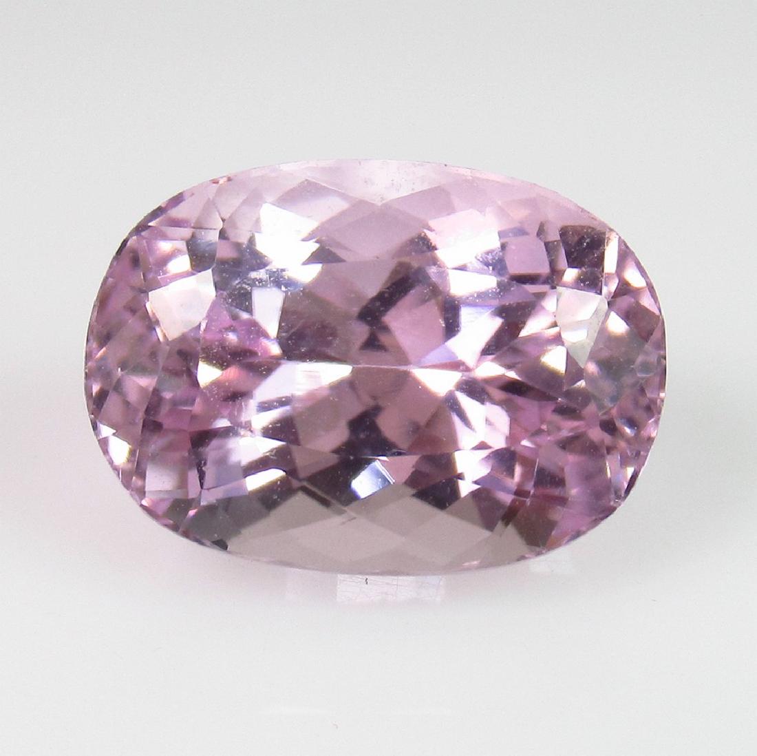 IGI Certified 7.62 Ct Genuine Pink Spodumene Kunzite (1 of 3)