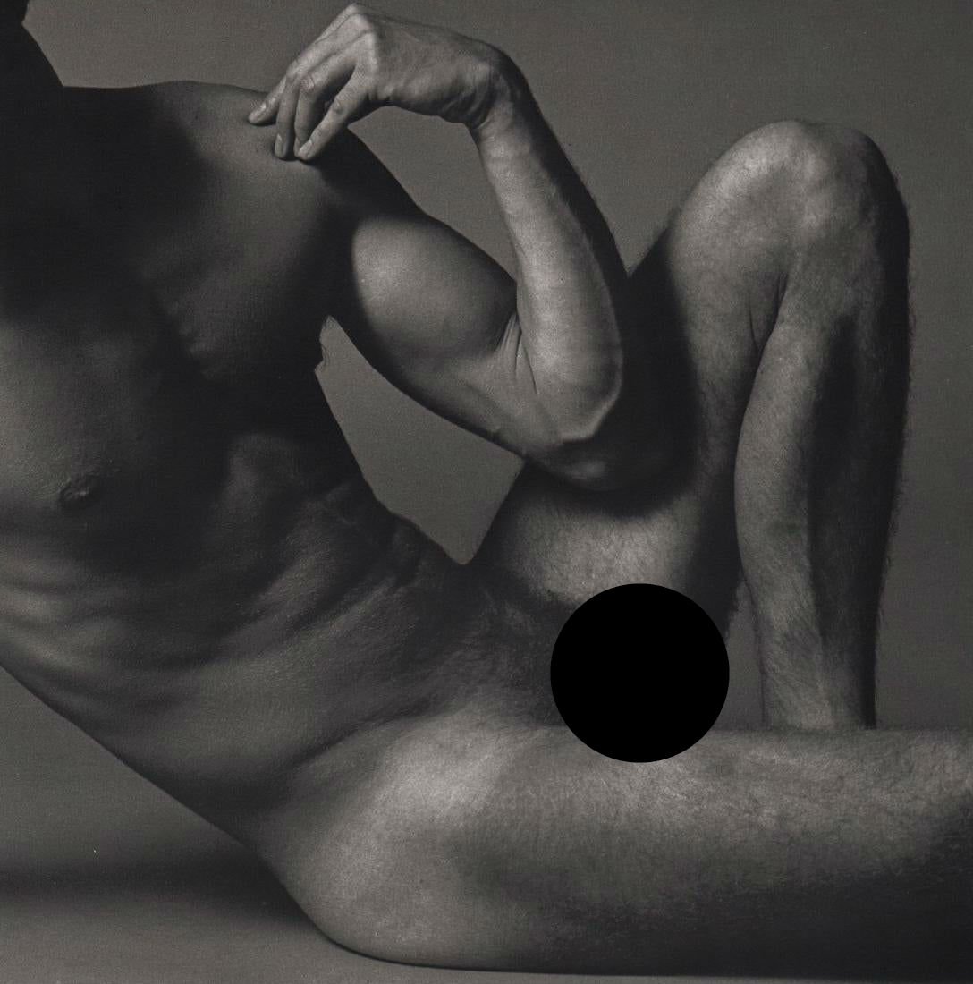 KEN HAAK - Male Nude,1973: Artist: KEN HAAK Print Title: Male Nude,1973 Medium: Tri-tone Photo-lithographs Printed in the 1980’s, in the US Image size (inches) approx. 8 x 8” Ken Haak(1923 - 1991) Celebrated fashion photogr