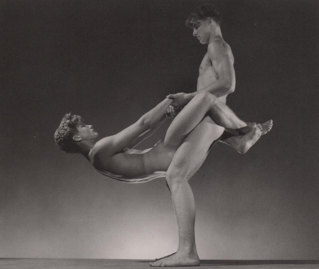 GEORGE PLATT LYNES -Male Nudes: Artist: GEORGE PLATT LYNES Print Title: Male Nudes Medium: photo-lithograph Printing Date: 1990;s Printed in Japan Image Size: 5 X 5.5” George Platt Lynes (1907-1955).was an American fashion and com