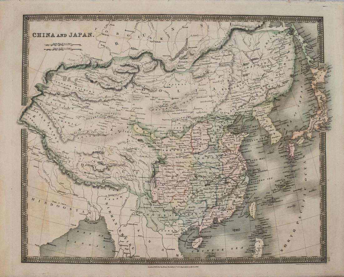 1831 Teesdale Map of China, Japan and Korea -- China (1 of 1)