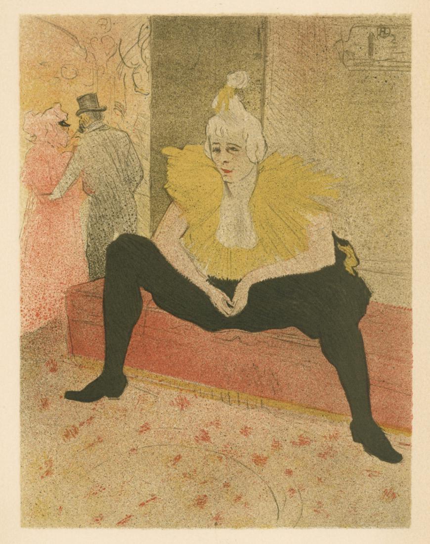Toulouse-Lautrec lithograph "Clownesse Assise" Elles (1 of 1)