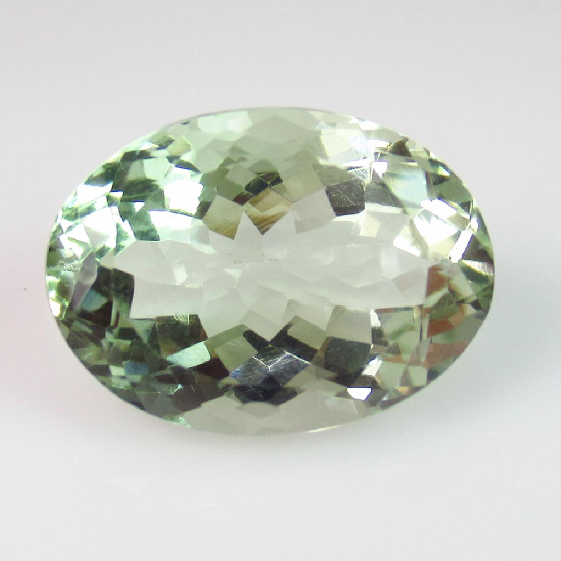 12.87 Ct Genuine Green Amethyst Oval Cut (1 of 2)