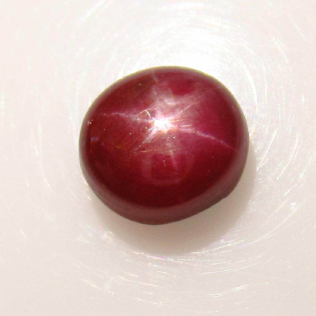 2.11 Ct Genuine Six Line Star Ruby Oval Cab (1 of 2)