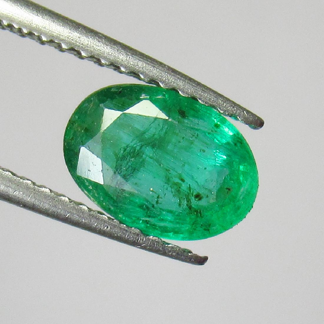 1.11 Ct Genuine Zambian Emerald Oval Cut (1 of 2)