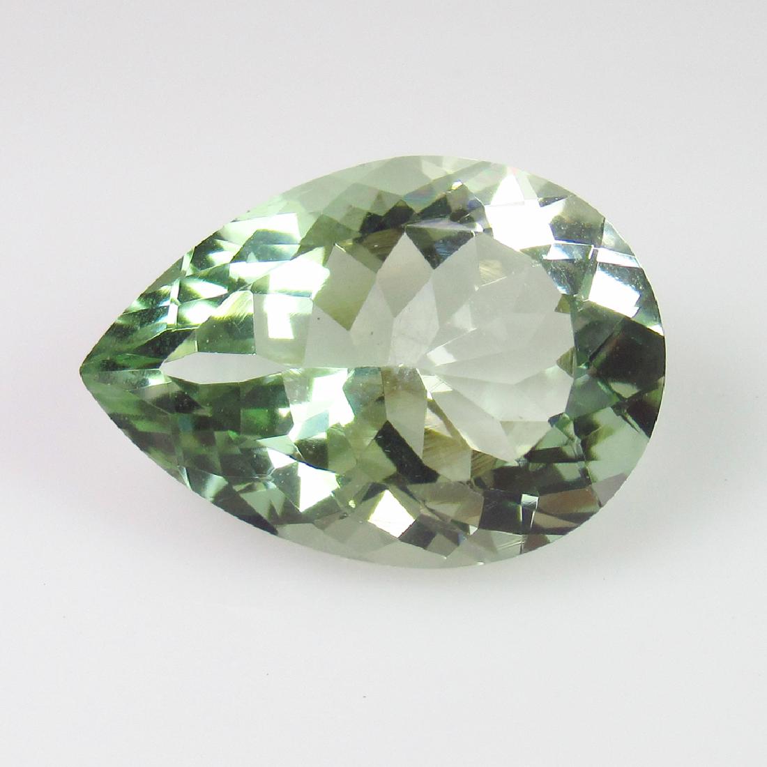 10.10 Ct Genuine Green Amethyst Pear Cut (1 of 2)