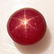 5.23 Ct Genuine Six Line Star Ruby 8.5 mm Round Cab