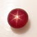 5.23 Ct Genuine Six Line Star Ruby 8.5 mm Round Cab - 2