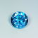 Natural Blue Topaz Round Cut 3.30 ct