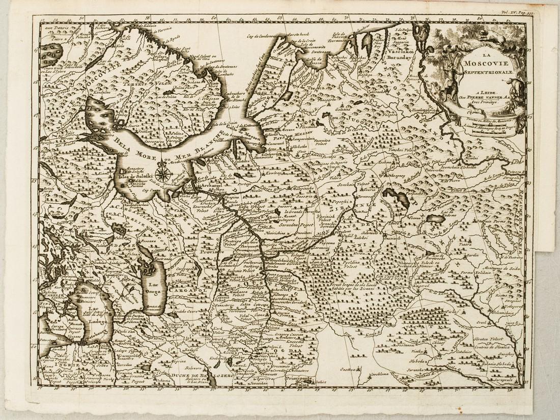 1729 van der Aa Map of Northern European Russia -- La (1 of 1)