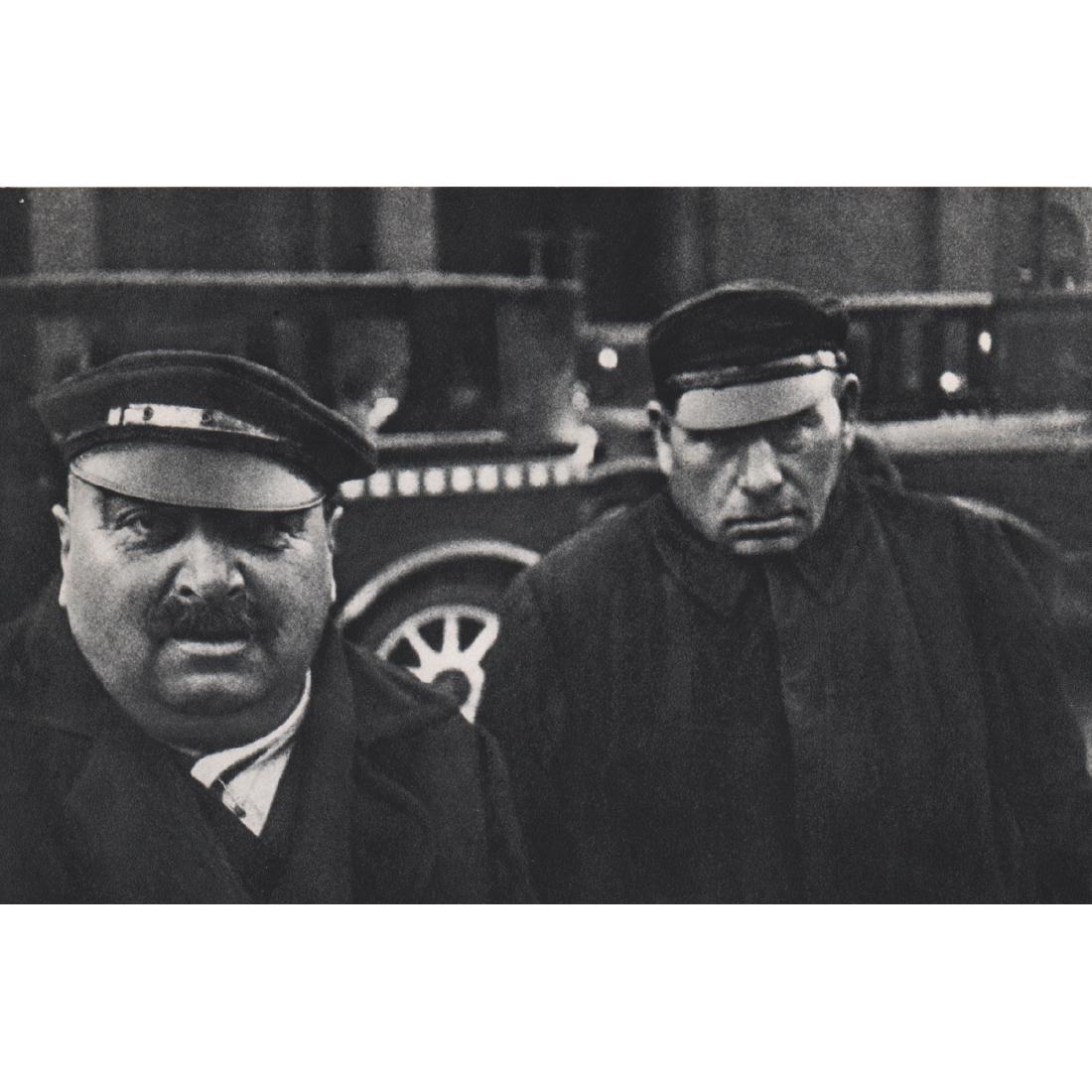 HENRI CARTIER-BRESSON - Taxi Drivers, Berlin 1932: Artist: HENRI CARTIER-BRESSON Print Title: Taxi Drivers, Berlin 1932 Medium: Sheet-fed Gravure Printing Date: 1960's Printed in France Image Size: 6.75 x 4.5 inches Henri Cartier-Bresson (1908-2004) w