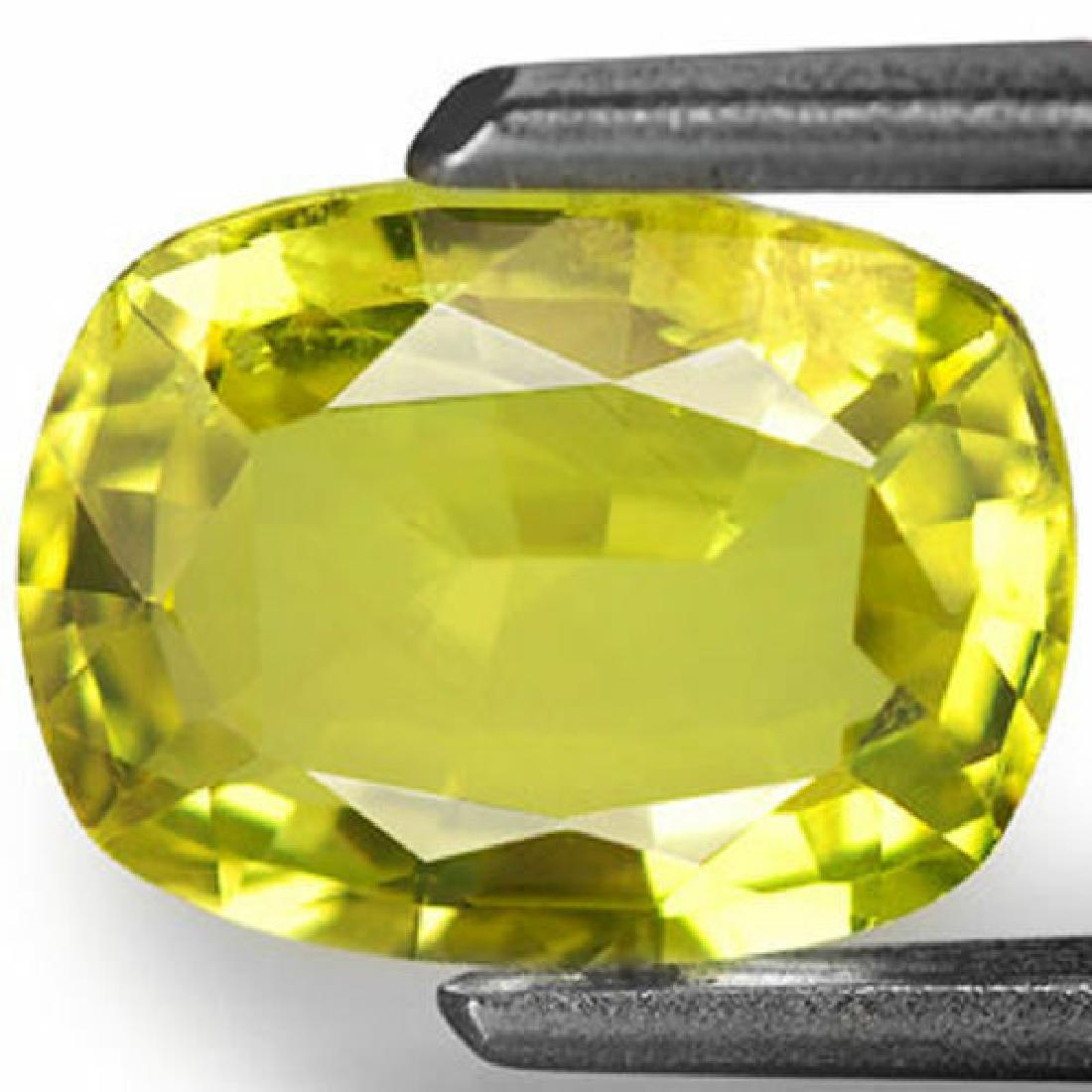 1.49-Carat Deep Yellowish Green Chrysoberyl from Sri (1 of 1)
