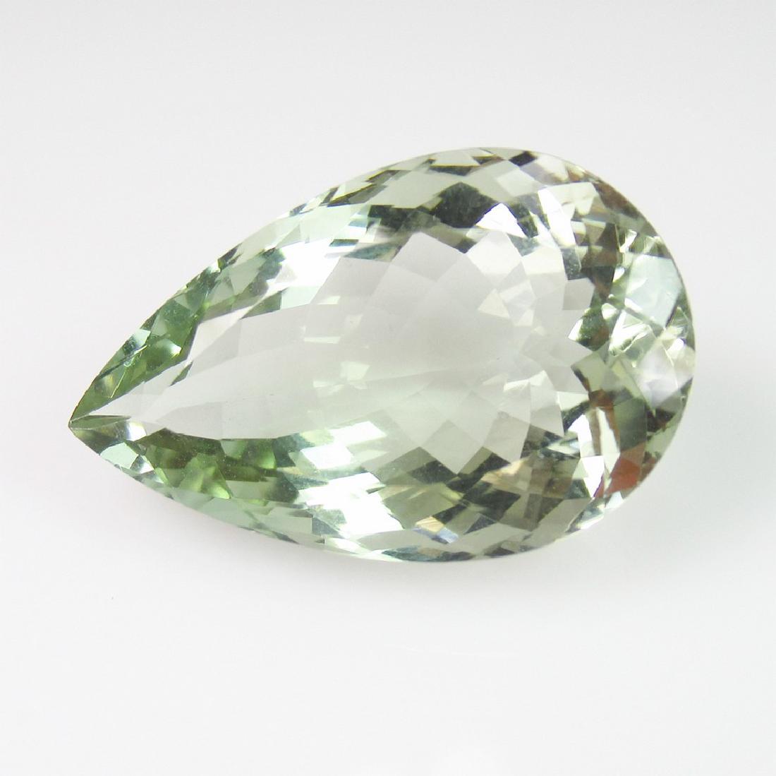 17.93 Ct Genuine Green Amethyst Long Pear Cut (1 of 2)