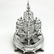 ANTIQUE PAUL STORR GEORGIAN SILVER & GLASS CRUET SET - 5