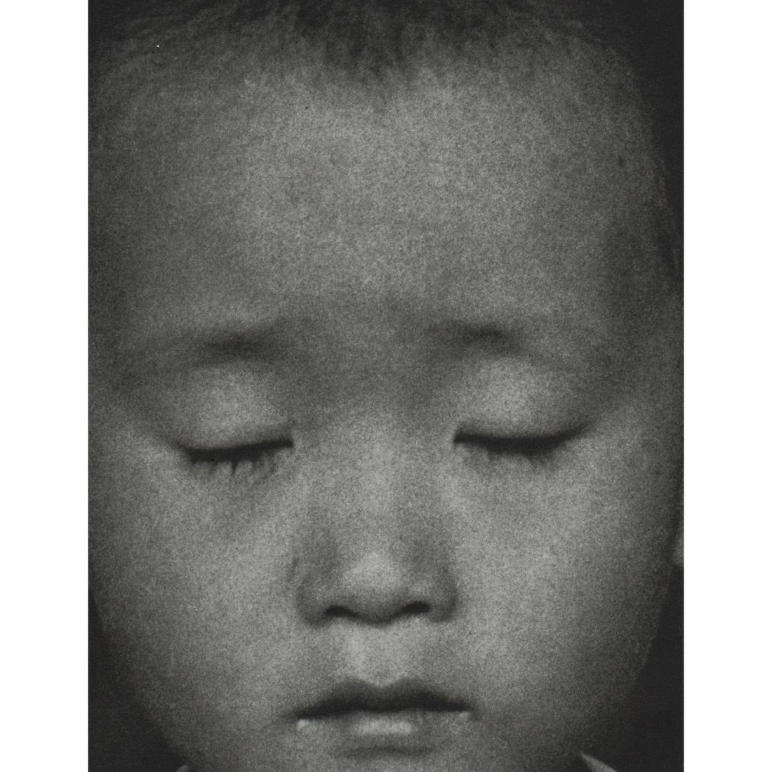 DOROTHEA LANGE - Korean Child, 1958: Artist: DOROTHEA LANGE Print Title: Korean Child, 1958 Medium: Sheet-fed Gravure Printing Date: 1960's Printed in the USA Image Size aprox: 5 x 6.25 inches Dorothea Lange (1895-1965) was an American d