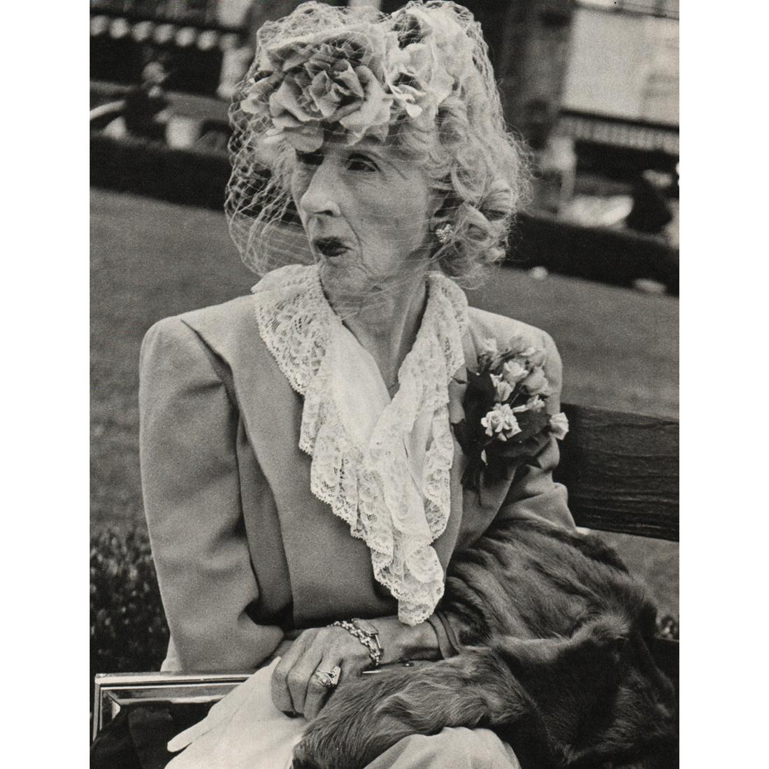 LISETTE MODEL - Woman with Veil, San Francisco: Artist: LISETTE MODEL Print Title: Woman with Veil, San Francisco Medium: Sheet-fed Gravure Printing Date: 1970's Printed in Switzerland Image Size: 7 x 8.75 inches Lisette Model born Elise Amelie Fel