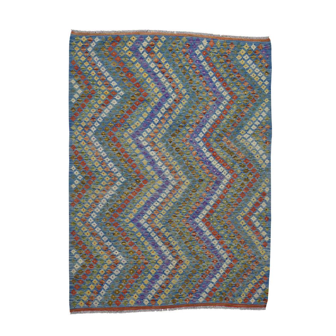 Afghan Kilim Veg Dyes Flat Weave Hand-Woven Pure Wool (1 of 11)