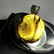 Vintage silver Baltic amber pendant charm 4cm - 2