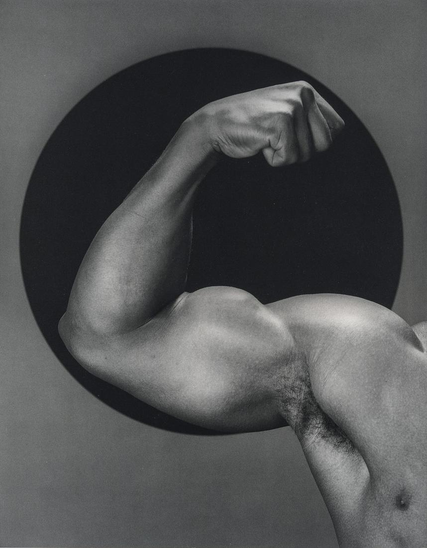 ROBERT MAPPLETHORPE - Vibert, 1984: Artist: Robert Mapplethorpe Title: Vibert, 1984 Medium: Duotone Photo Litho, 1992, Italy Dimensions: 6.75x8.6" Heat Wax Mounted on 11x14" Conservation Board Robert Mapplethorpe was an American photogr