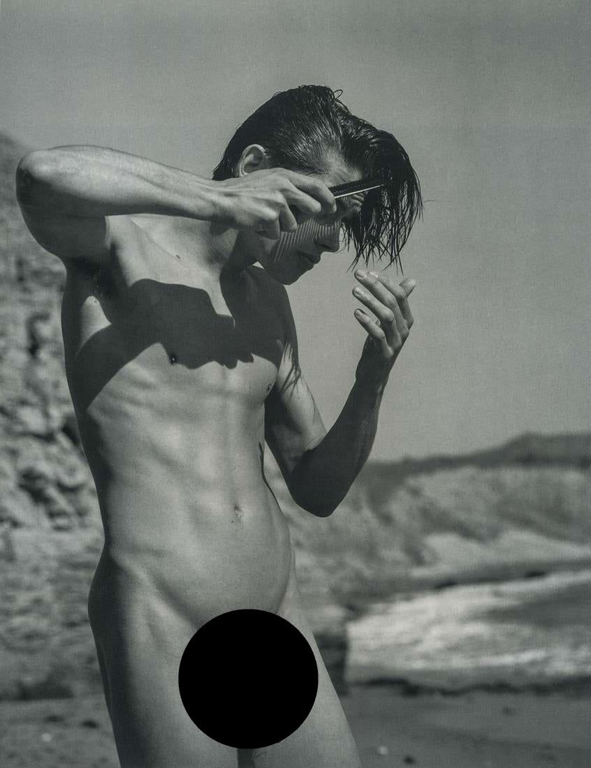 BRUCE WEBER - Male Nude: Artist: Bruce Weber Title: Male Nude Medium: Photo Litho, 1993, Austria Dimensions: 7.75x9.65" Heat Wax Mounted on 11x14" Conservation Board Bruce Weber is an American fashion photographer and filmmak