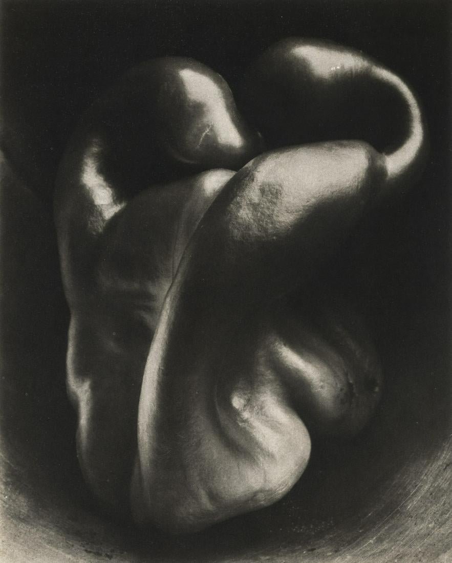 EDWARD WESTON - Pepper No. 30, 1930: Artist: Edward Weston Title: Pepper No. 30, 1930 Medium: Photo Litho, 1976, Italy Dimensions: 5.6x6.95" Heat Wax Mounted on 8.5x11" Conservation Board Edward Henry Weston was a 20th-century American p