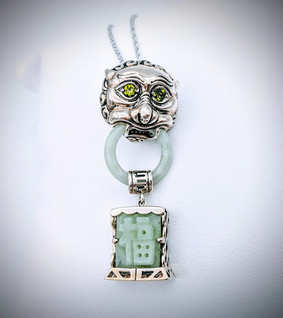 925 SS Necklace & Imperial Designed Triple Pendant w (1 of 4)