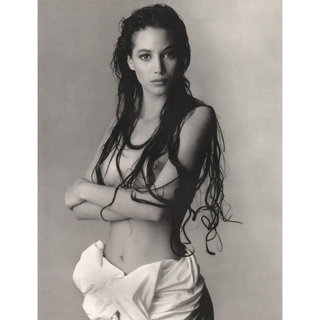 PATRICK DEMARCHELIER - Christy Turlington, New York: Artist: PATRICK DEMARCHELIER Print Title: Christy Turlington, New York 1986 Medium: Photo-Lithograph Printing Date: 1990s Printed in the USA Image Size approx: 9 X 12 inches Patrick Demarchelier ( b.