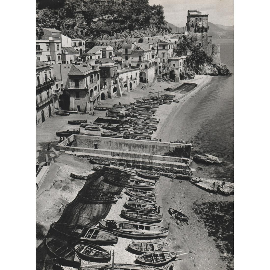 ALFRED EISENSTAEDT - Gondolas in Venice: Artist: ALFRED EISENSTAEDT Print Title: Gondolas in Venice Medium: Sheet-fed Gravure Printing Date: 1960's Printed in Switzerland Image Size: 9 x 12.5 inches Alfred Eisenstaedt (1898-1995) was a Germa