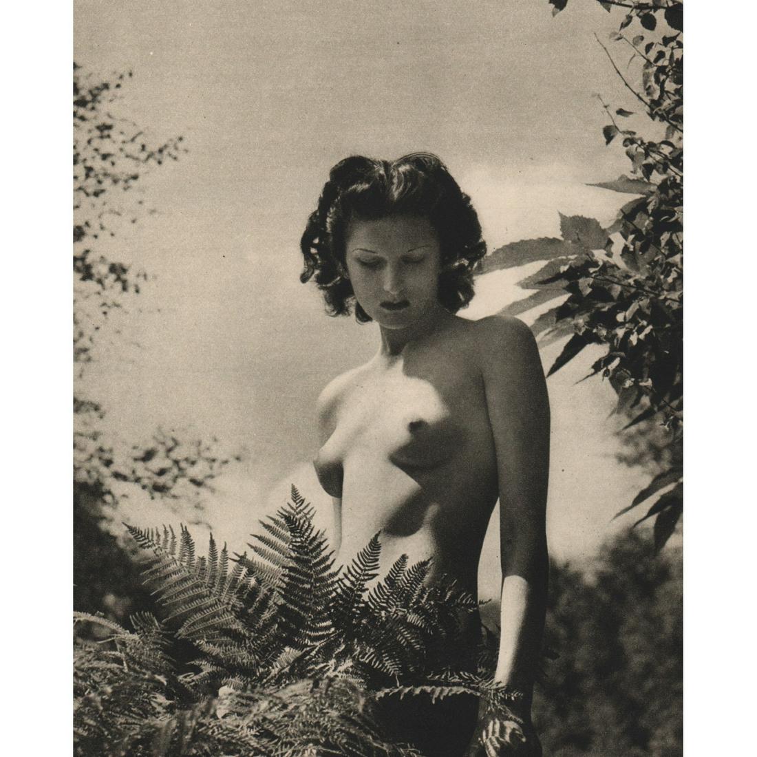 ROYE - Beauty and Bracken: Artist: ROYE Print Title: Beauty and Bracken Medium: Sheet-fed Gravure Printing Date: 1940's Printed in Great Britain Image Size: 6.5 X 8 inches Horace Roye (1906-2002) was a photographer working in E