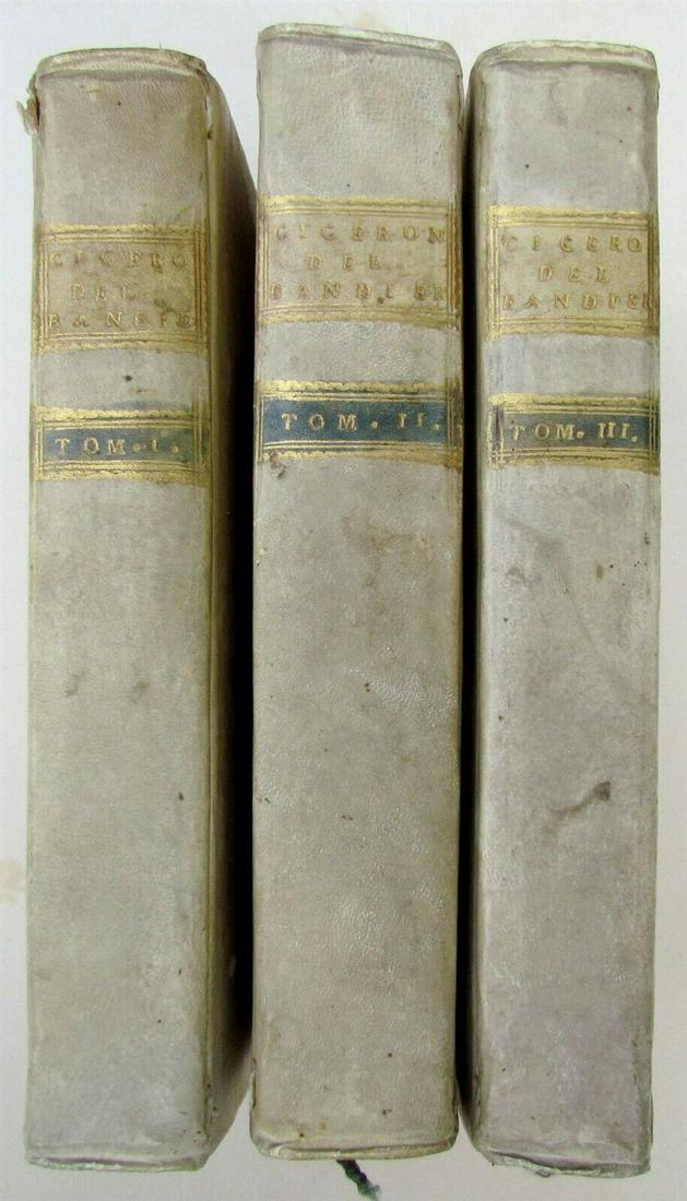 3 volumes VELLUM BOUND 1783 ANTIQUE BOOKS by MARCUS (1 of 6)