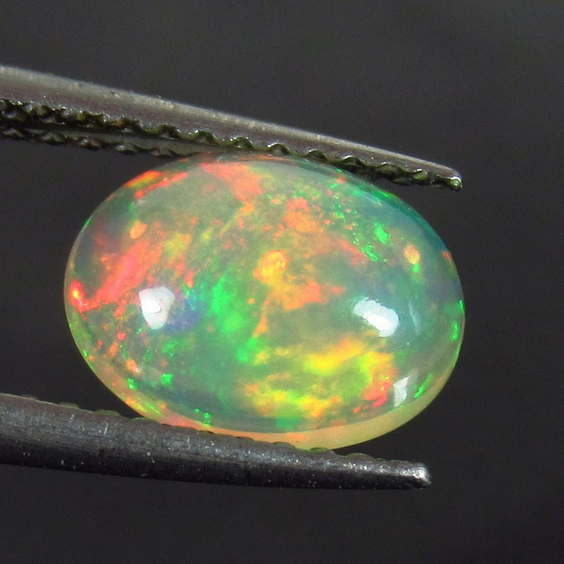 1.00 Ctw Natural Multi-Color Fire Opal Oval Cab (1 of 2)