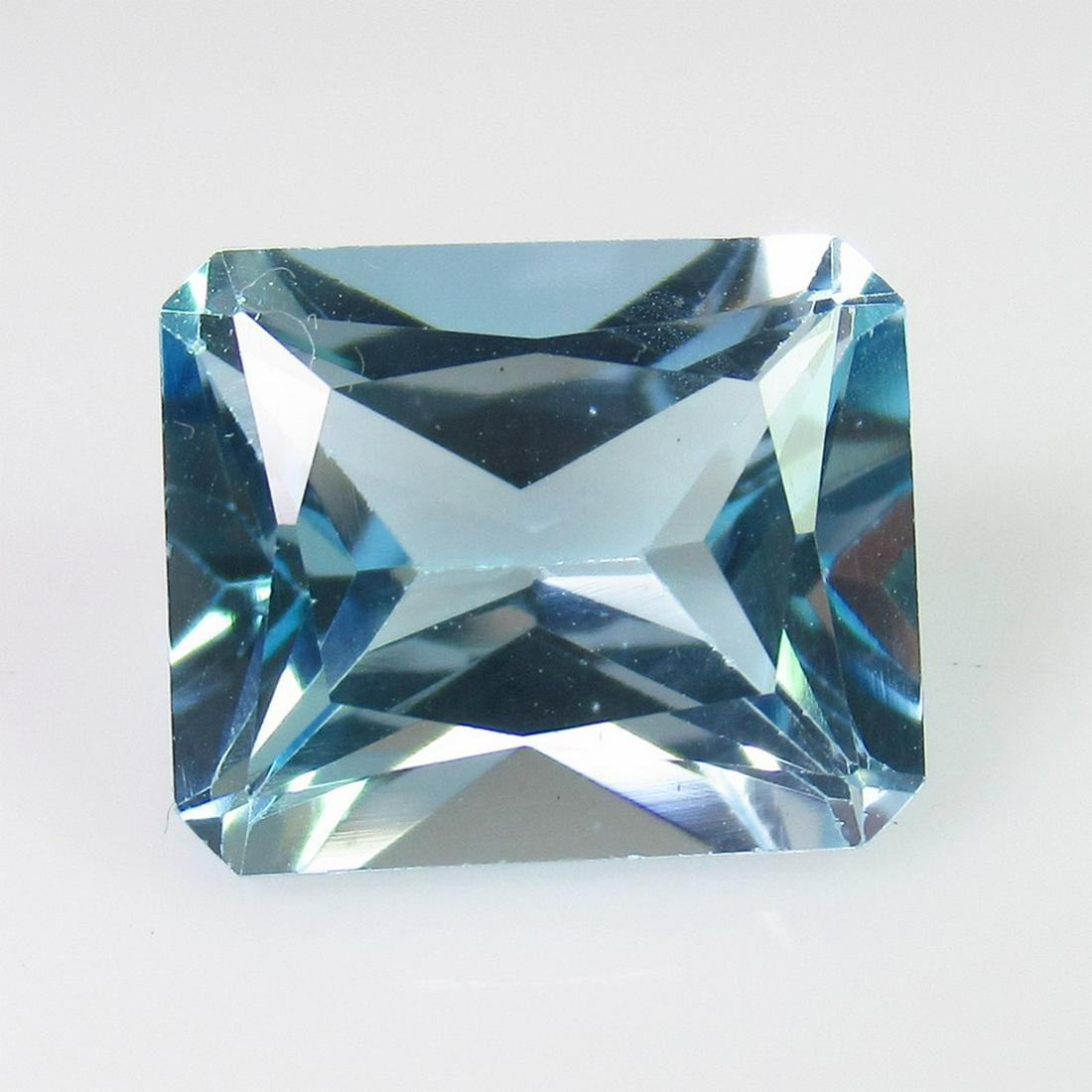 7.51 Ct Genuine Sky Blue Topaz 12X10 mm Emerald Cut (1 of 2)