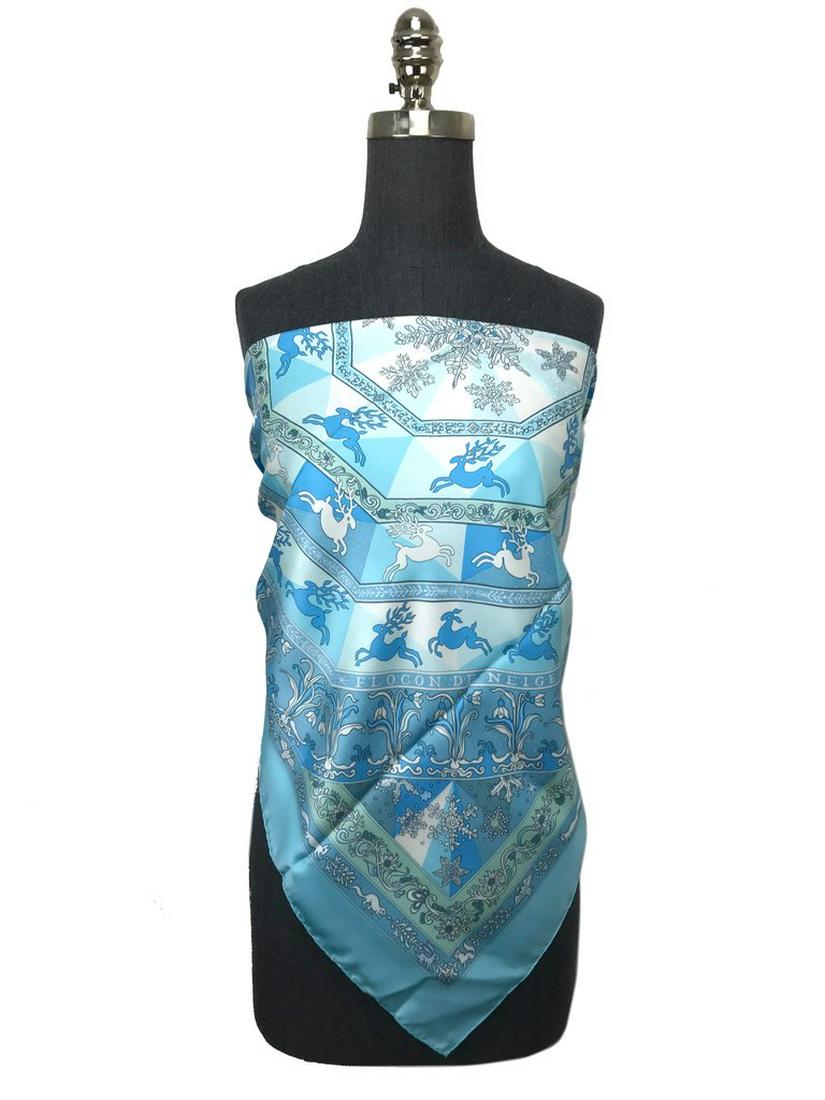 Hermes Fleurs d'Hiver Silk Scarf 90 NEW (1 of 4)