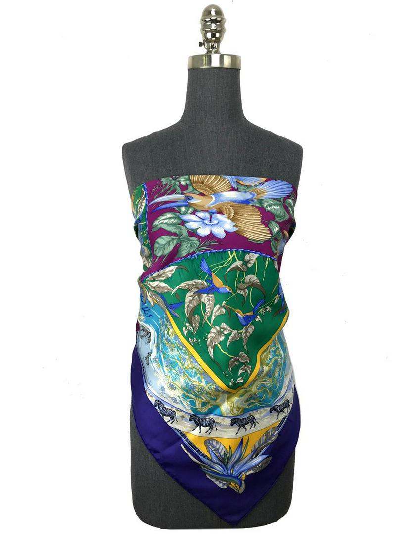 Hermes Tropiques Silk Scarf 90 (1 of 13)