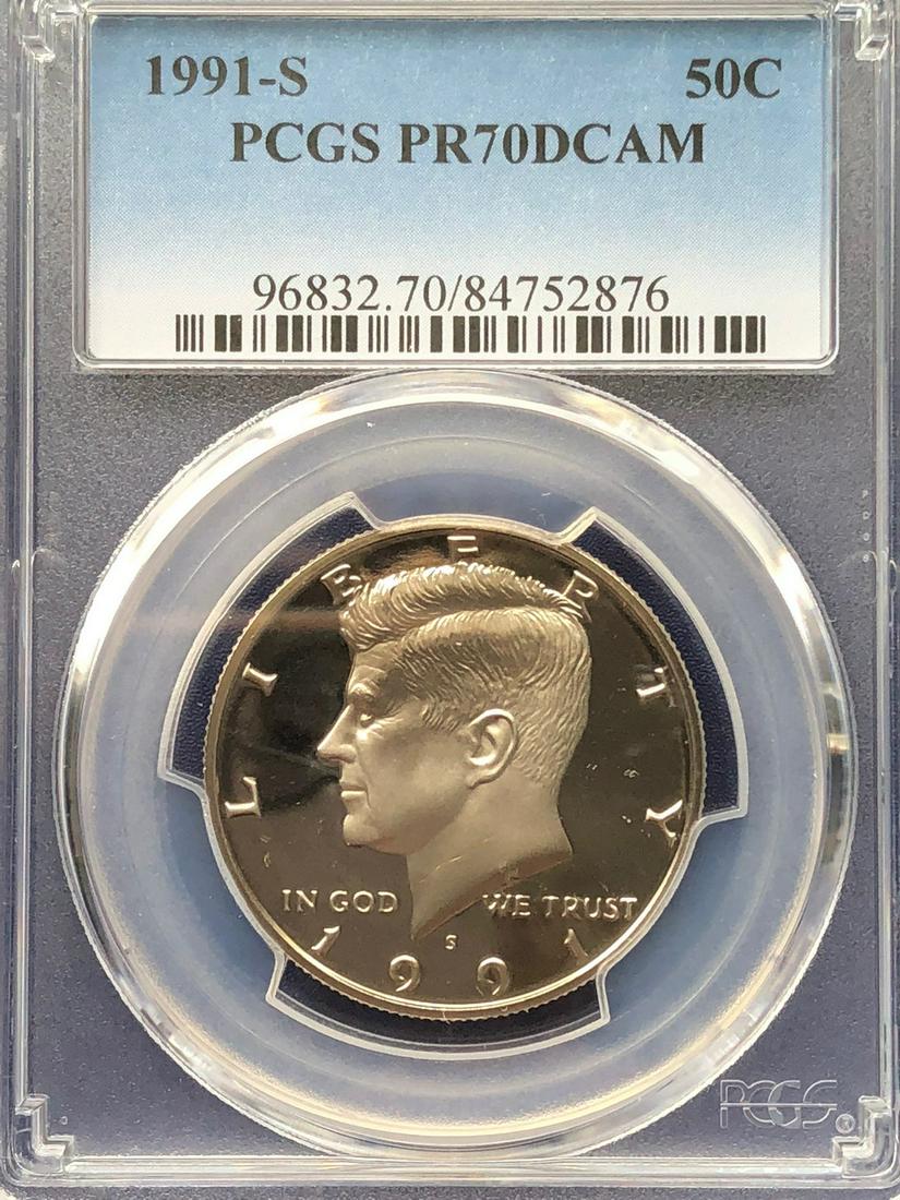 1991-S Kennedy Half Dollar PR70DCAM (1 of 2)