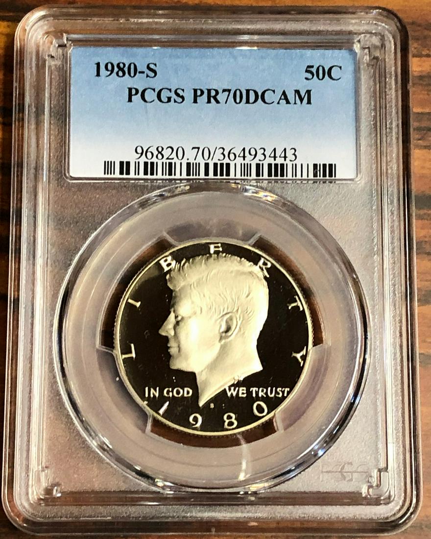 1980-S Kennedy Half Dollar Proof PR70DCAM (1 of 2)